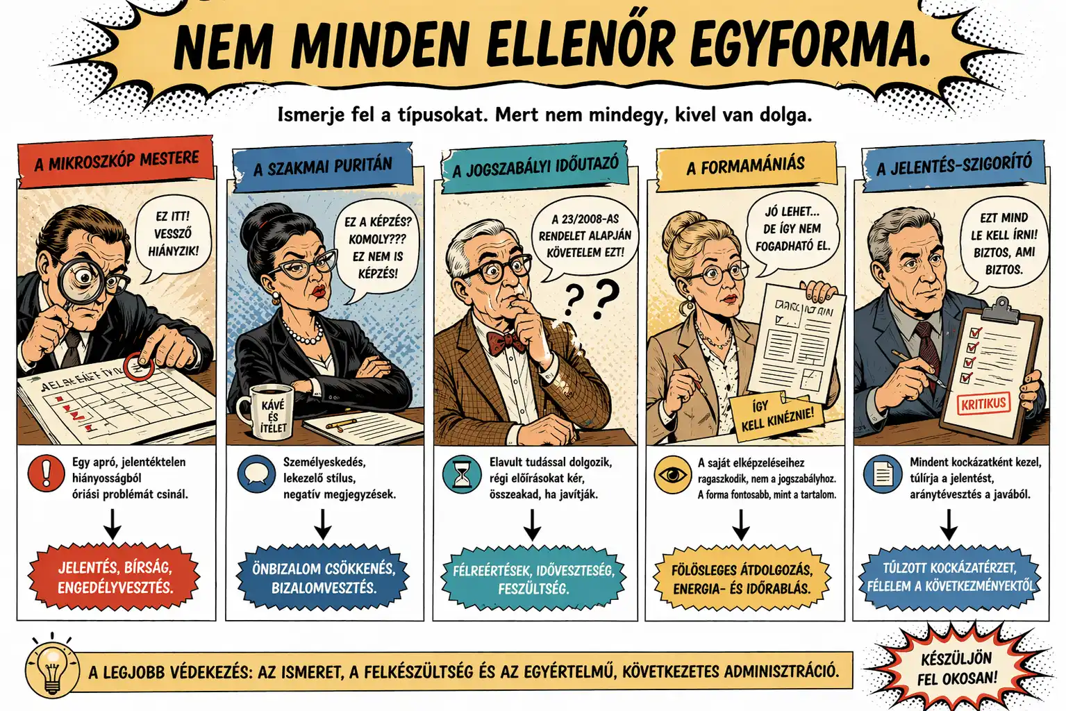 Felnőttképzési szakértői típusok ellenőrzésnél